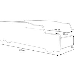 Gyerekágy BUILDER matraccal 160x80 ágy -