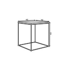 Adina dohányzóasztal - Arany