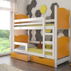 Kétszemélyes emeletes ágy matracokkal MARABA