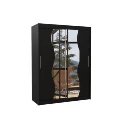 Tolóajtós gardrób Tolóajtós szekrény RENZO 150 - Fekete