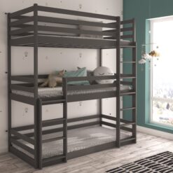 TEDRO háromszemélyes emeletes ágy 180x80