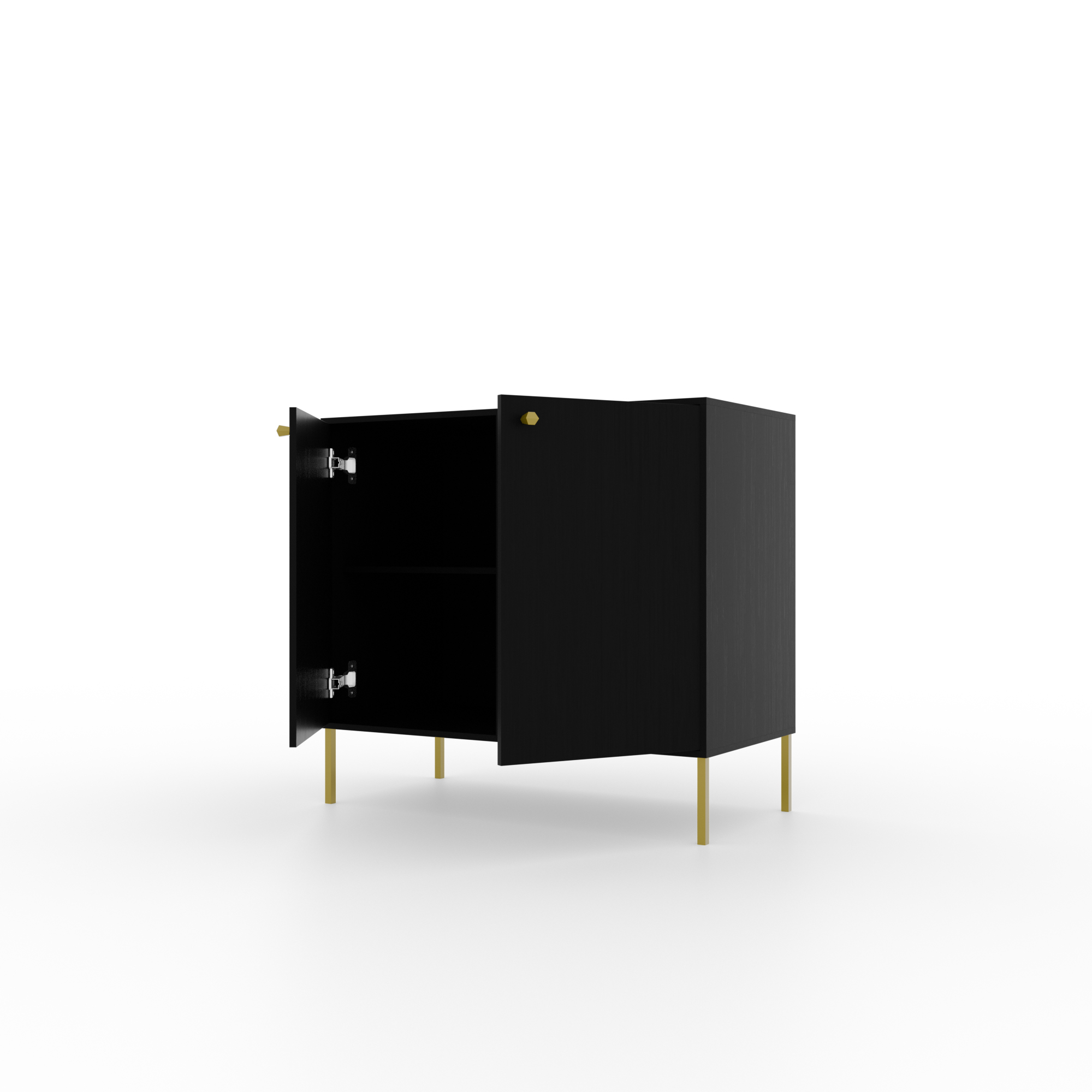 Tili 2D Komód - Fekete fiókos komód – Tili 2D Komód - Fekete enteriőr fotó 2