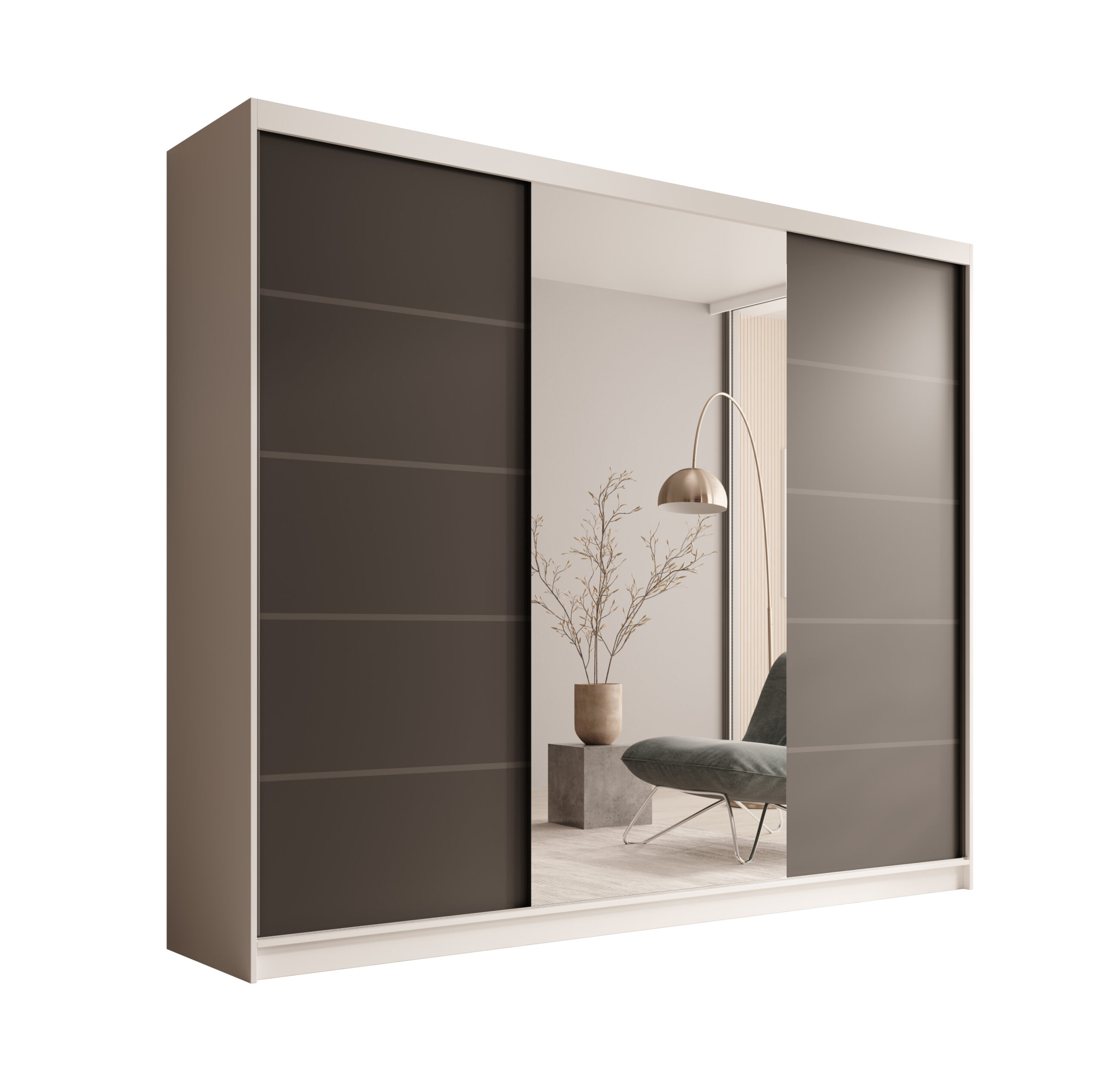 Tolóajtós gardrób Tolóajtós szekrény Etna 250 - Fehér Tolóajtós szekrény Etna 250