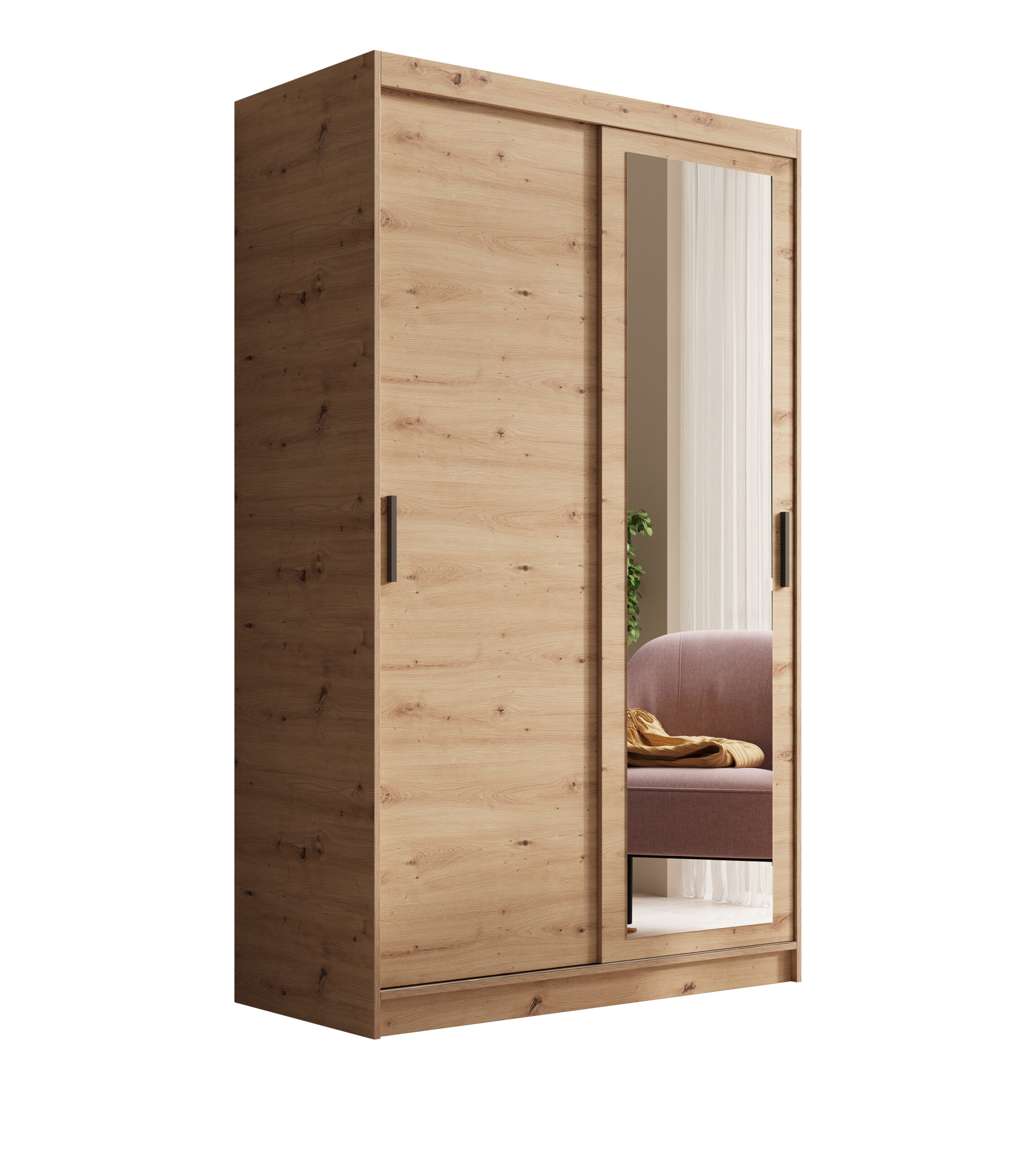 Tolóajtós gardrób Hailey 120 tükrös tolóajtós szekrény - Artisan Hailey 120 tükrös tolóajtós szekrény