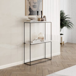 Velo konzol asztalka - Fekete Fekete