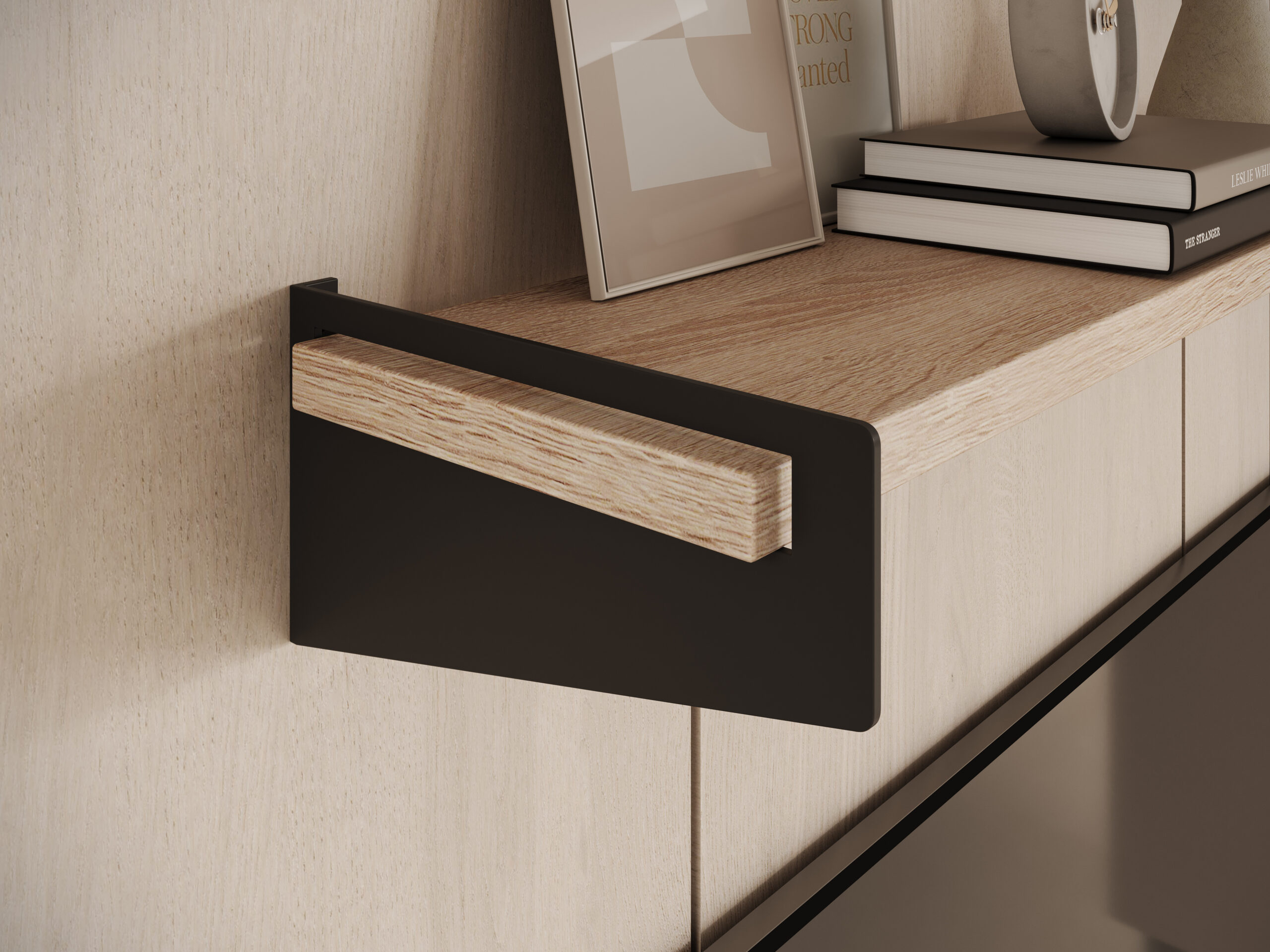 Fali polc Ivi polc - Fekete Fali polc Ivi polc - Fekete - Image 3