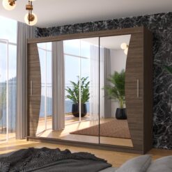 Üveges tolóajtós szekrény DIEGO 250