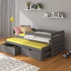 Dupla ágy korláttal TOMI 180x80