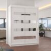 Tolóajtós gardrób Tolóajtós szekrény BALTIC 150 - Fehér Tolóajtós szekrény BALTIC 150