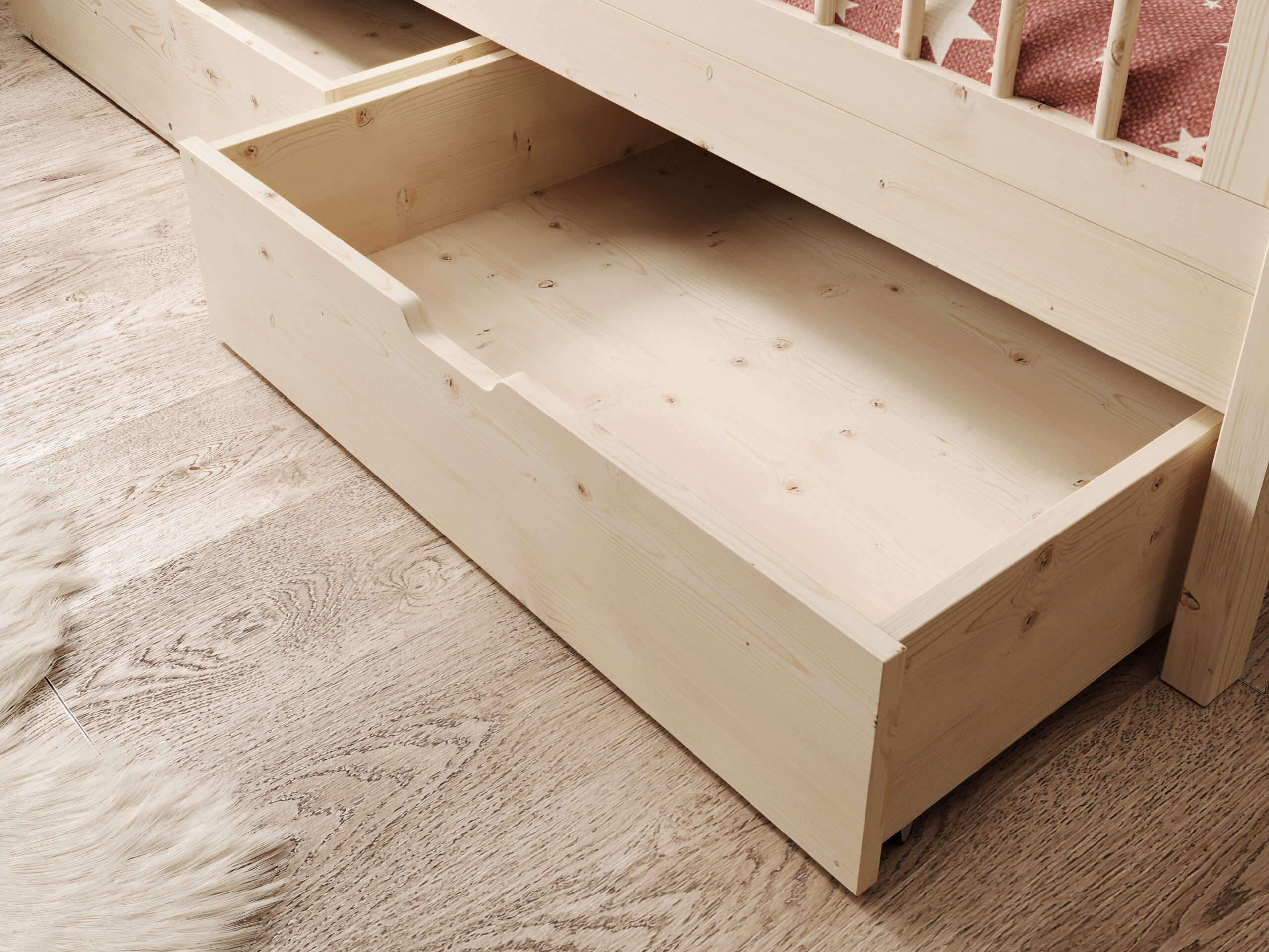 Ifjúsági ágy Gyerekágy Flora matraccal - Fenyő Ifjúsági ágy Gyerekágy Flora matraccal - Fenyő - Image 3