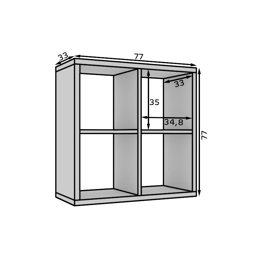 Könyvespolc Cleo III könyvespolc - Sonoma Könyvespolc Cleo III könyvespolc - Sonoma - Image 4
