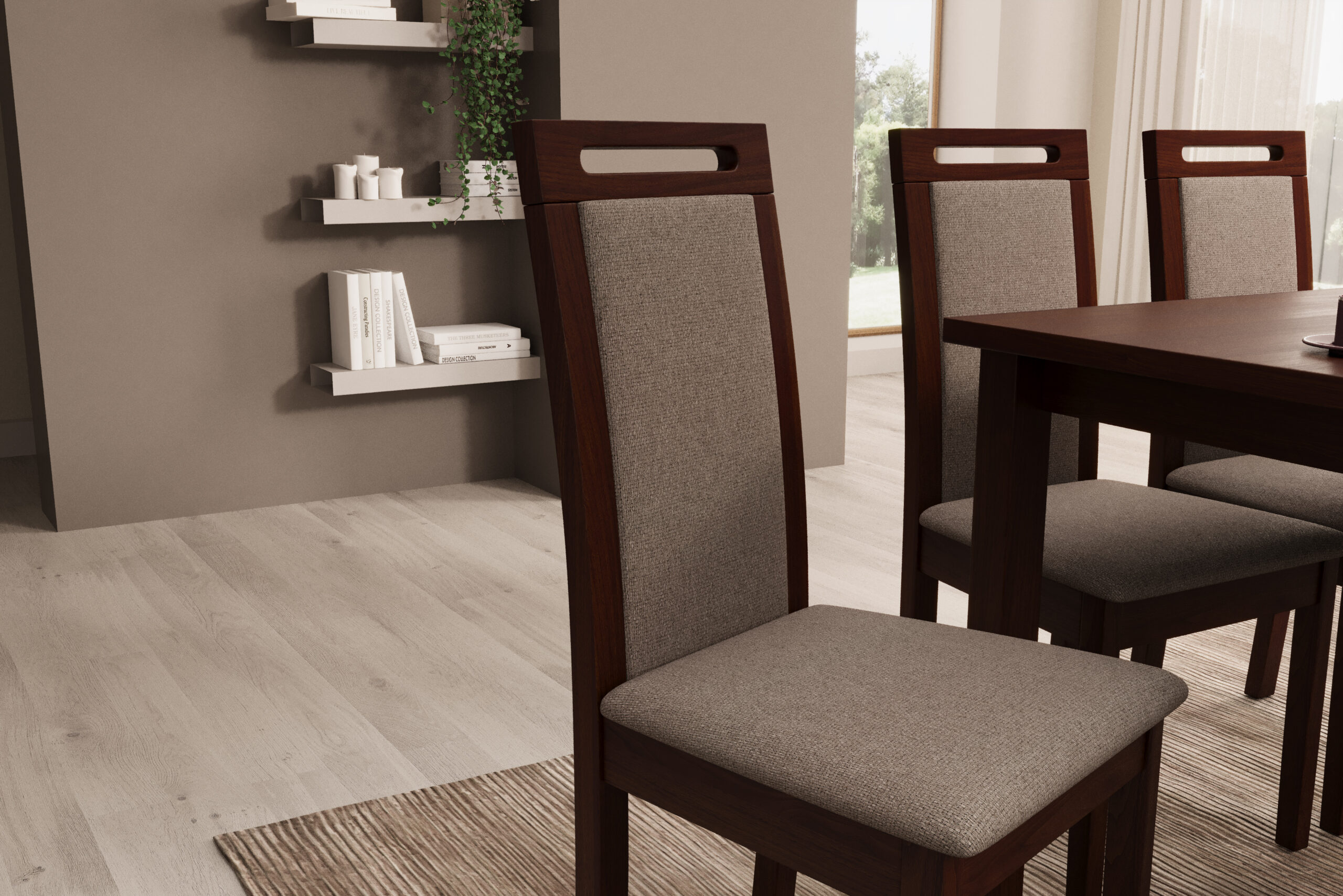 Nola VI szék - Tmavý ořech Nola VI szék - Tmavý ořech - Image 3