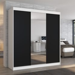 Biztonsági tükrös tolóajtós szekrény SANTIAGO 200