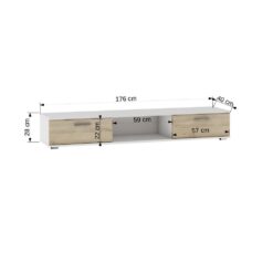 TV szekrény RTV SELLA - Fehér