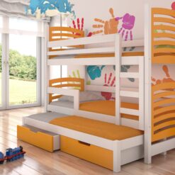 Háromszemélyes emeletes ágy matracokkal SORIA