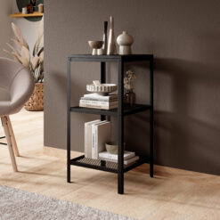 Könyvespolc Rolin polc - Fekete Fekete