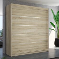 Üveges tolóajtós szekrény ESTEVA 200