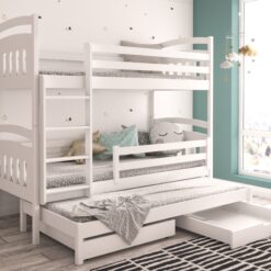 ALDO háromszemélyes emeletes ágy matraccal 200x90