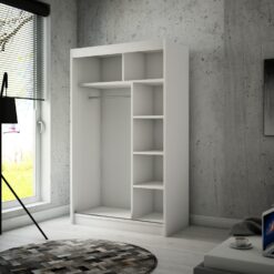 Tolóajtós gardrób Tolóajtós szekrény KAREN 120 - Fehér