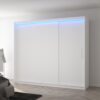 Tolóajtós gardrób Szekrény tolóajtóval és LED világítással ANTOS 250 - Fehér Szekrény tolóajtóval és LED világítással ANTOS 250