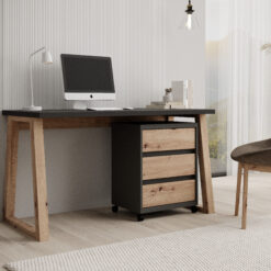 Íróasztal Biktop talapzatos Iwo I - Grafit Grafit