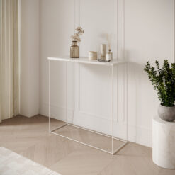 Milan konzol asztalka - Fehér Fehér