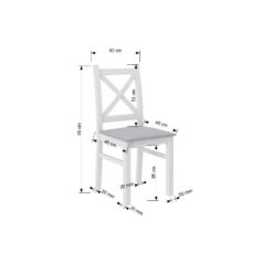 CHRIS szék - Fehér Fehér