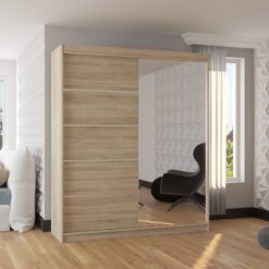 Üveges tolóajtós szekrény CARO 180