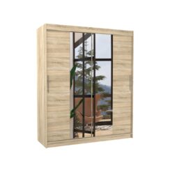 Tolóajtós gardrób Tolóajtós szekrény DALLAS 180 - Sonoma