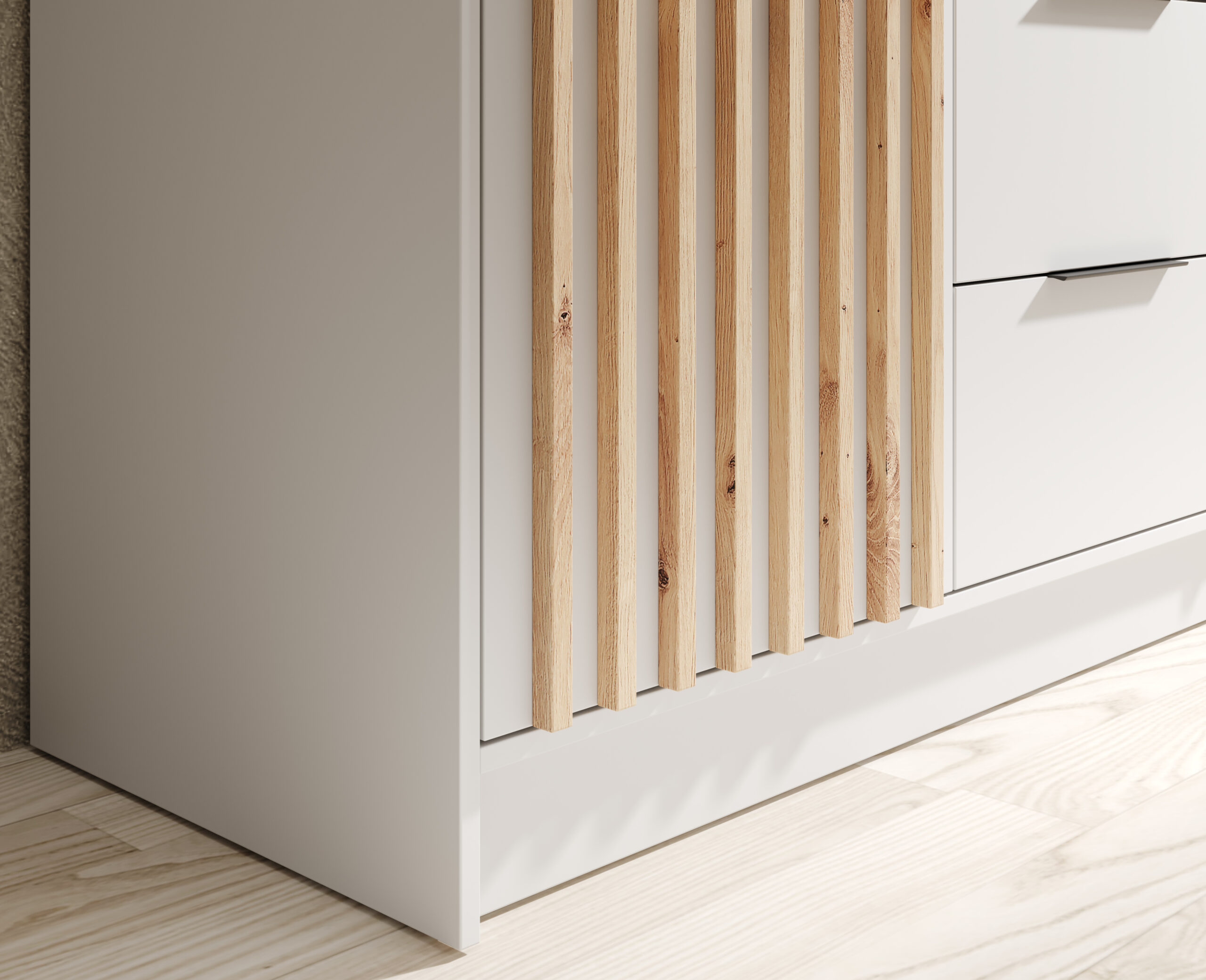 Gardrób Neri 200 ajtós szekrény tükrökkel - Fehér Gardrób Neri 200 ajtós szekrény tükrökkel - Fehér - Image 3