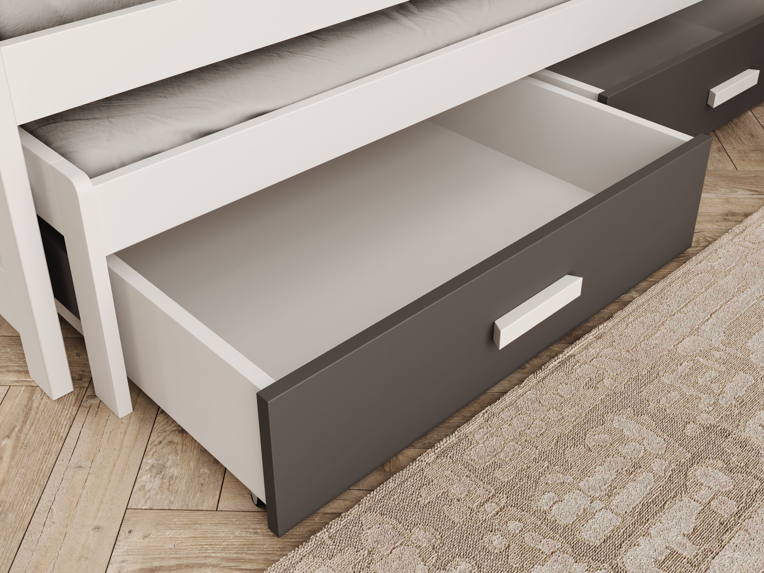 Gyermekágy Jaspis házikó ágy - Fehér Gyermekágy Jaspis házikó ágy - Fehér - Image 3