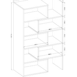Polc KARMELO - Fehér