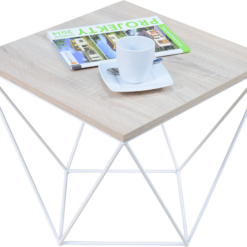 DIANA 50x50 dohányzóasztal - Fehér Fehér