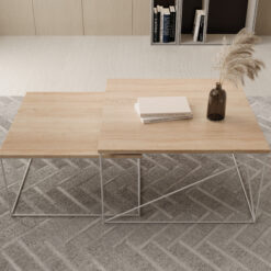 Licco 2in1 dohányzóasztal - Fehér