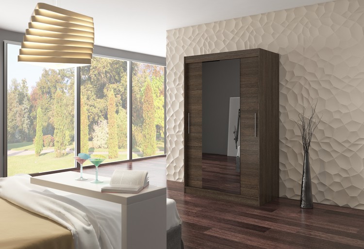 Tolóajtós gardrób Tolóajtós szekrény SANTOS 120 - Csoki Csoki