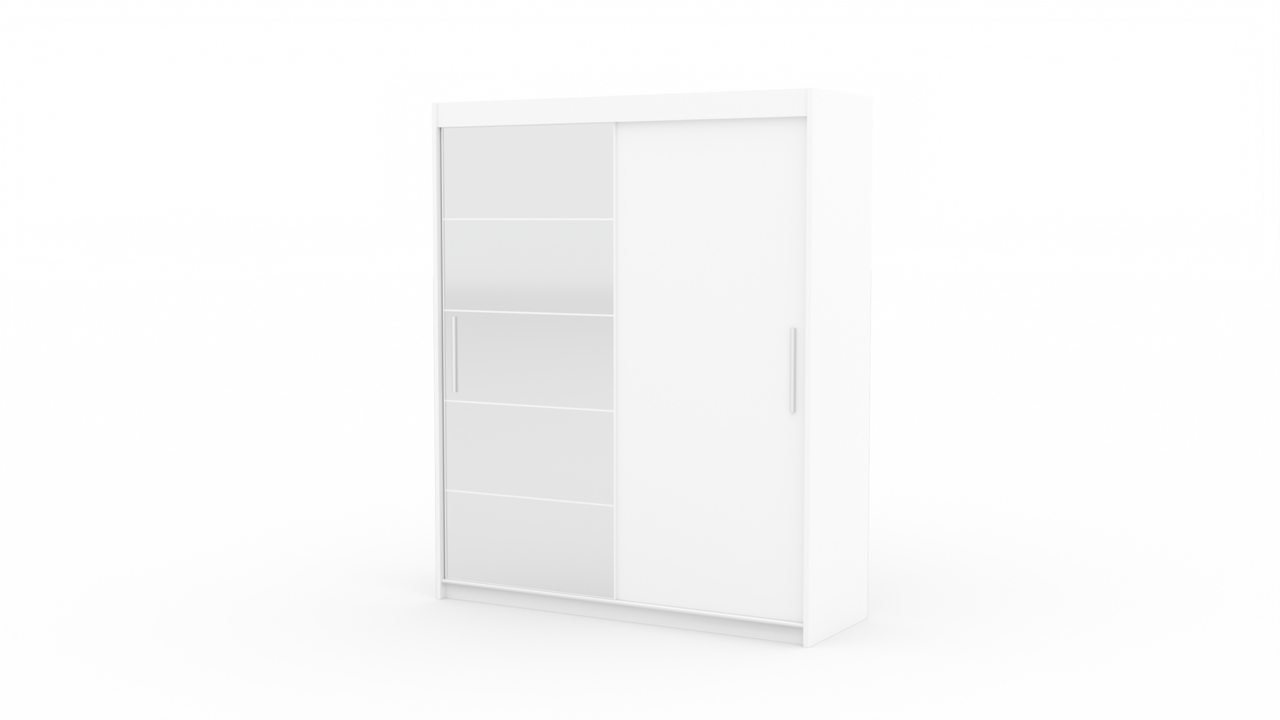 Tolóajtós gardrób Tolóajtós szekrény tükörrel ESTI 180 - Fekete Fekete