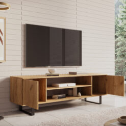 TV szekrény RTV szekrény Lofter 155 cm - Craft tölgy