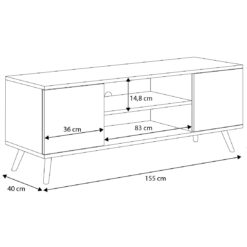 TV szekrény RTV PETRA - Fehér
