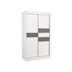 Tolóajtós gardrób Tolóajtós szekrény lacobellel BATIA 120 - Fehér Fehér