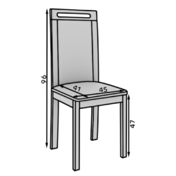 Nola VI szék - Tmavý ořech