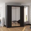 Tolóajtós gardrób Tolóajtós szekrény BALANCE 180 - Fekete Tolóajtós szekrény BALANCE 180