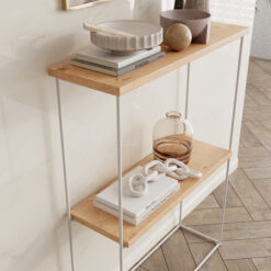 Velo konzol asztalka - Fehér