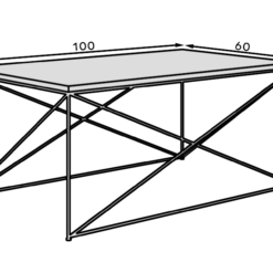 Dante dohányzóasztal - Fekete