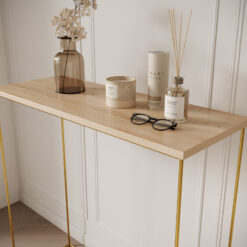 Milan konzol asztalka - Arany