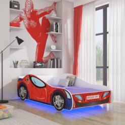 LED SPIDER matraccal és világítással 160x80 ágy