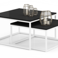 KAMA 2 az 1-ben dohányzóasztal - Fehér Fehér