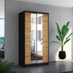 Biztonsági tükrös tolóajtós szekrény KSAWER 100