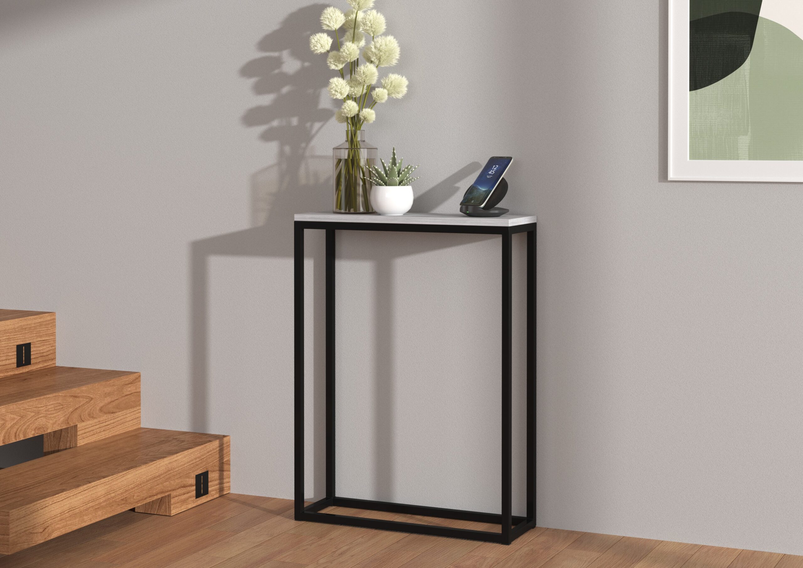 LUCAS konzol asztalka - Fekete LUCAS konzol
