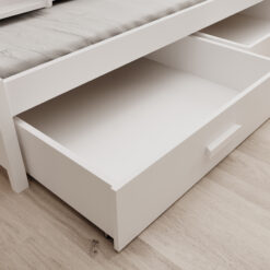 Leia háromszemélyes gyerekágy 200x90 matraccal - Fehér