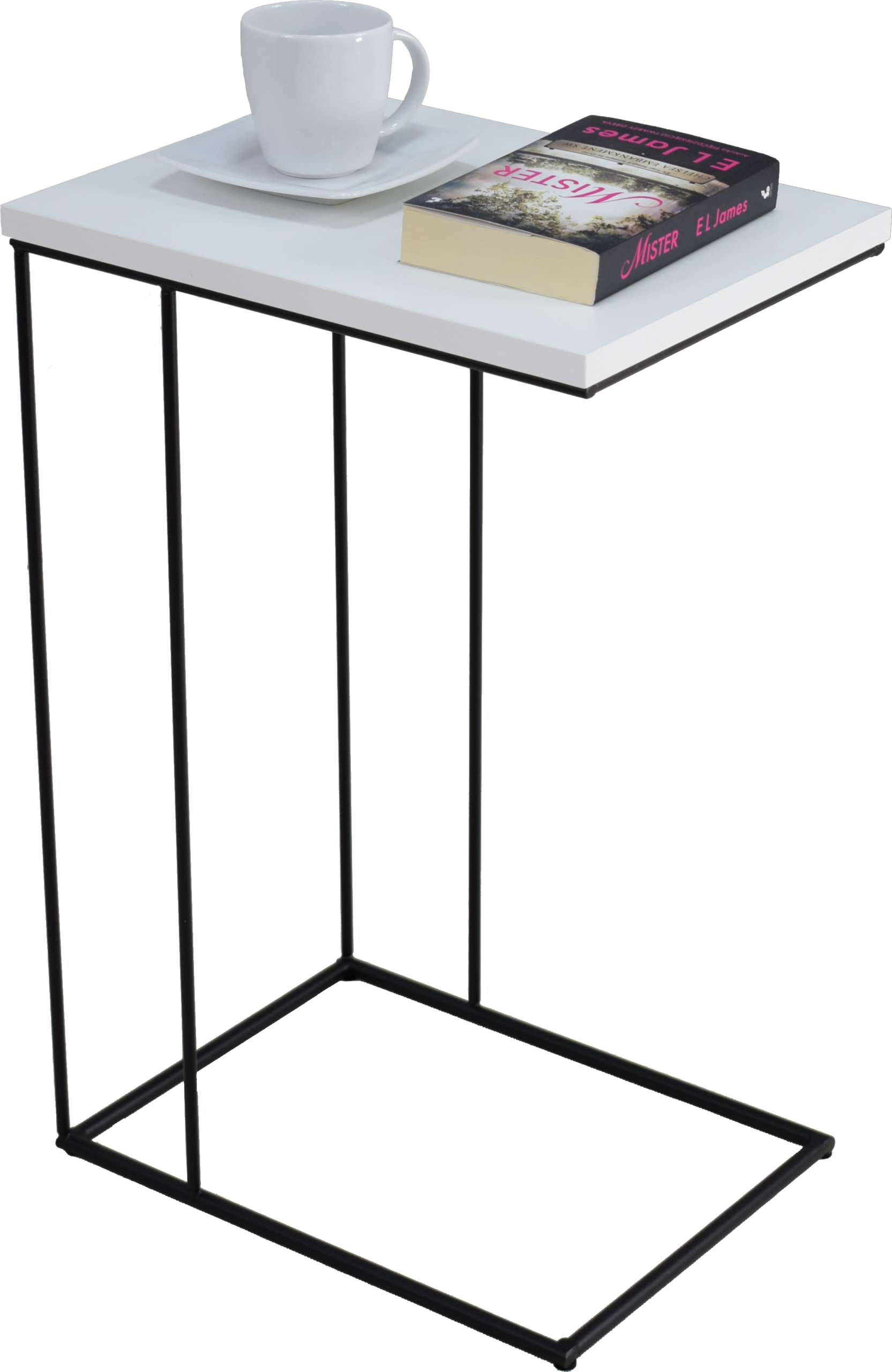 Laptop asztal DRU segédasztal - Fekete Fekete